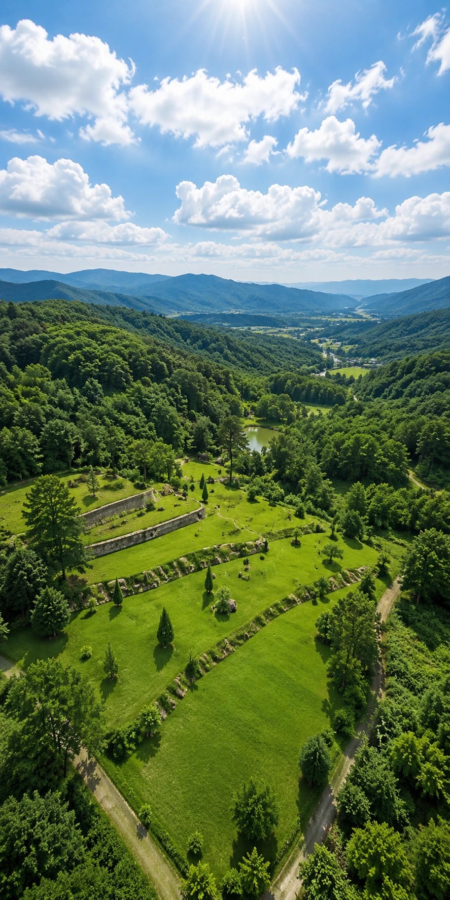 House of Hue grounds — terraced hillside